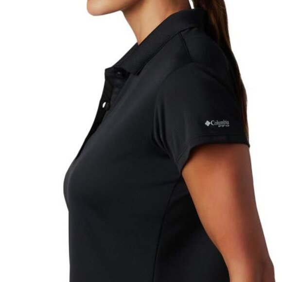 🆕Columbia Women's Innisfree Short Sleeve Polo Shirt, XXL-Black, Brand NEW. - Picture 4 of 5